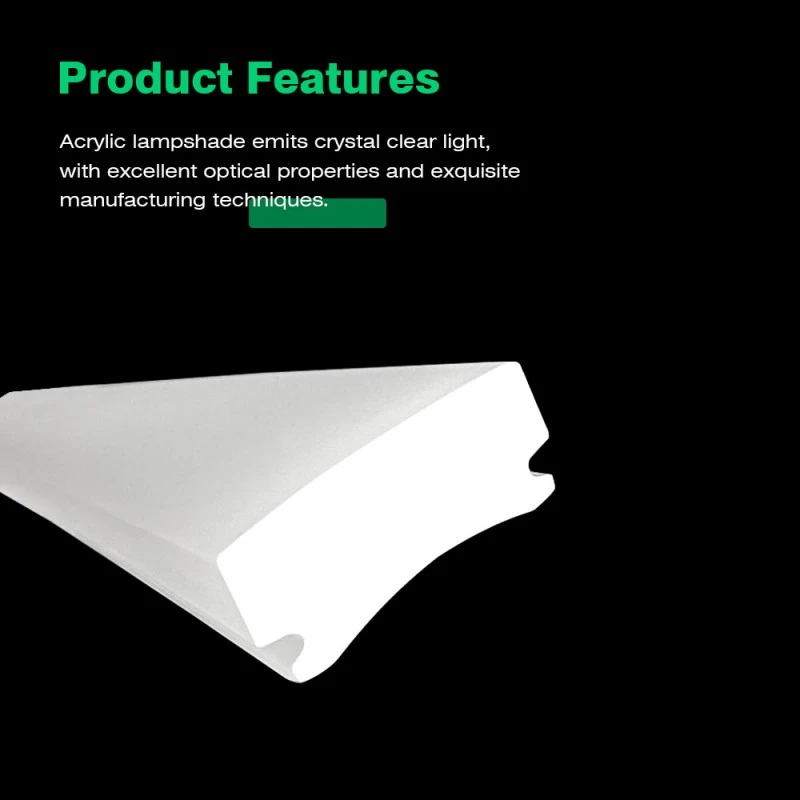 Kap Lampu Ekstrusi Matte Akrilik