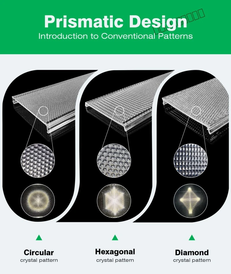 Kap Lampu Ekstrusi Prisma Akrilik